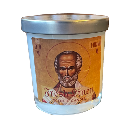 Fresh Linen Candle - St Nicholas - 6 Left