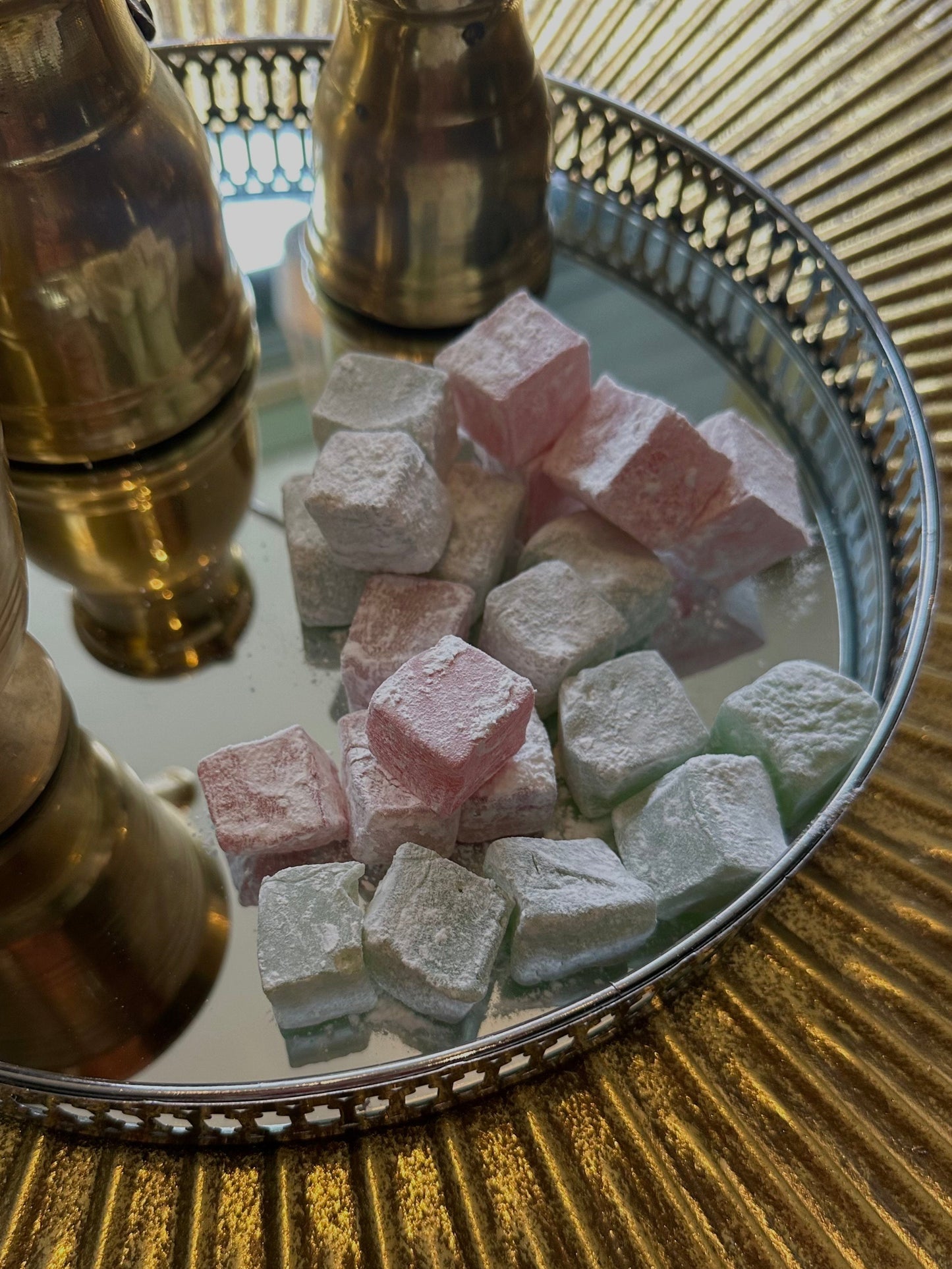 Luxurious mix Turkish Delight - (loose) apple, watermelon, strawberry and mint - 100g