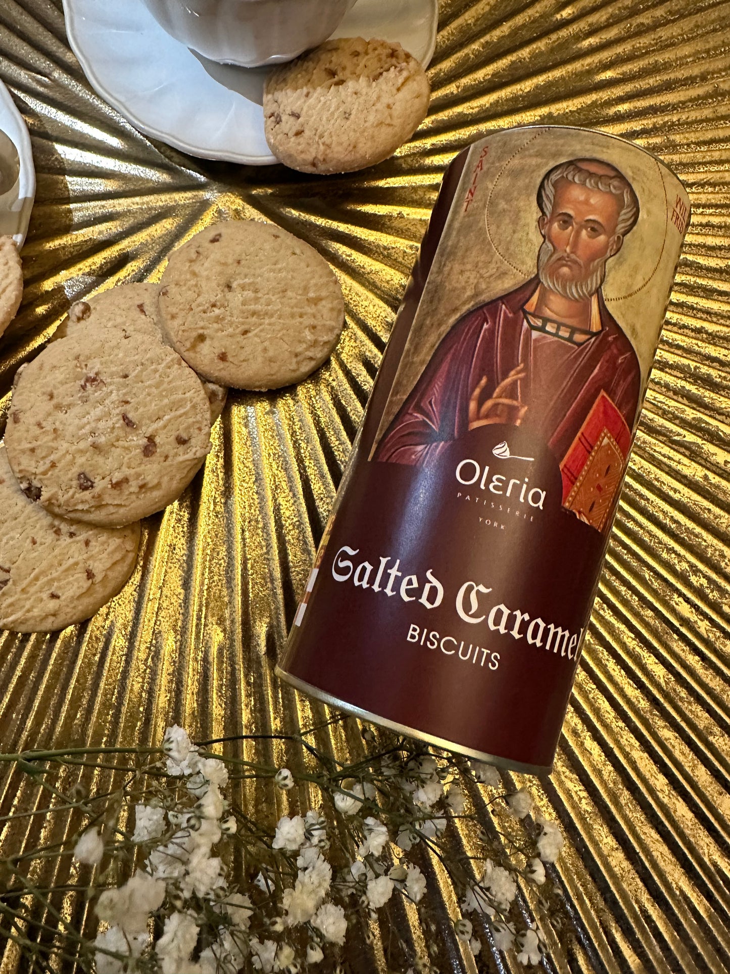 Salted Caramel Biscuits - St Wilfred - 12x160gr (wholesale)